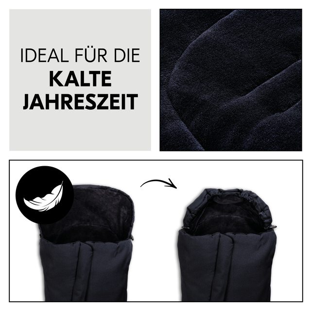 Pushchair Footmuff  Winter Black