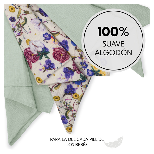 Cuddle N Clean 3Set Sage/Beige Floral