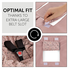 Optimal fit thanks to one, extra-large belt slot