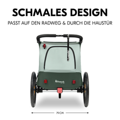 Passt auf den Radweg - und durch die Haustür