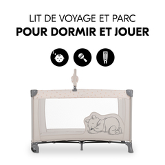 Lit de voyage et parc tout-en-un