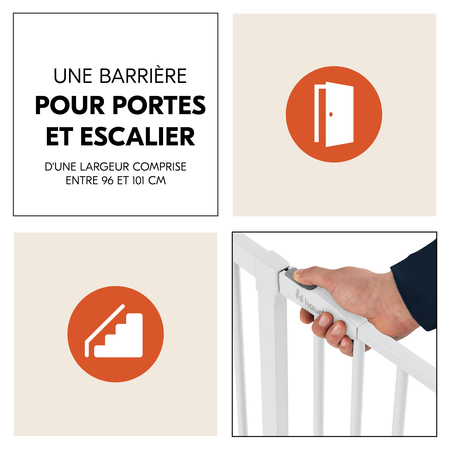 Barrière pour portes et escaliers de 96 è 101 cm