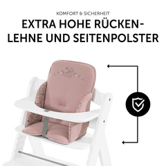 Sicher dank hoher Rückenlehne und Seitenpolsterung