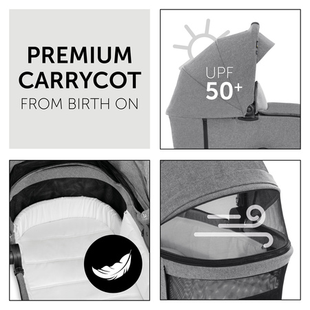 Premium carrycot from birth on