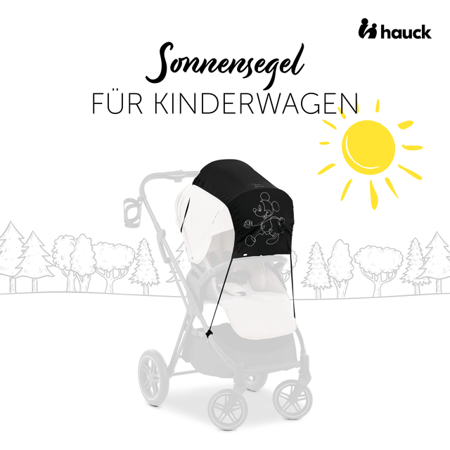 Sunshade  Mickey Mouse Black