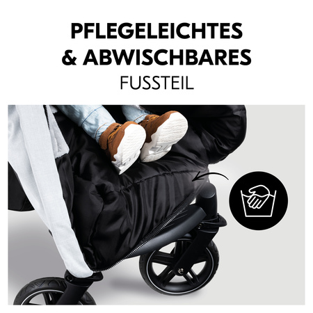 Pflegeleichtes, abwischbares Fußteil