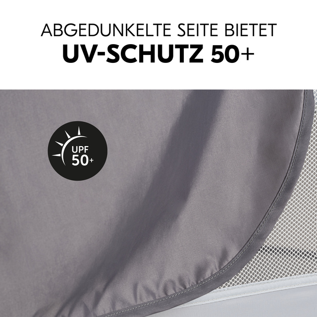 Travel Bed Canopy Grey