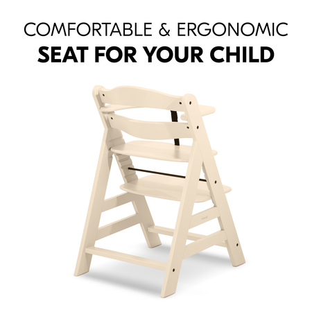 An ergonomic, grow-along highchair