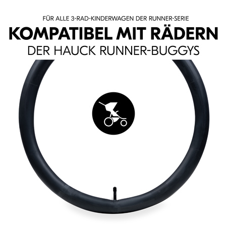 Kompatibel mit den Rädern der hauck Runner-Buggys