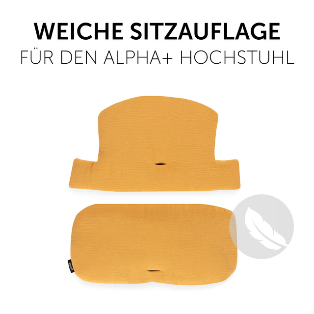 Highchair Pad Select  Muslin Honey