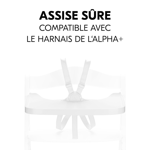 Alpha wooden tray White