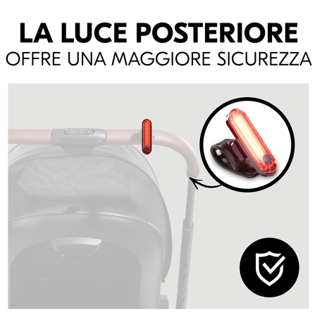 Luce posteriore per una maggiore sicurezza di sera