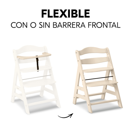 Uso flexible con o sin barra frontal