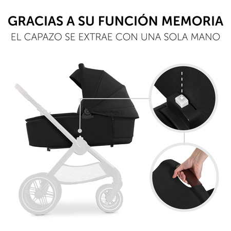 Asiento de bebé confortable con función de memoria