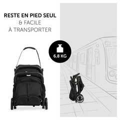 Reste en pied seule et se plie petite