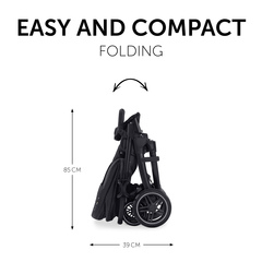 Easy transport thanks to compact folding