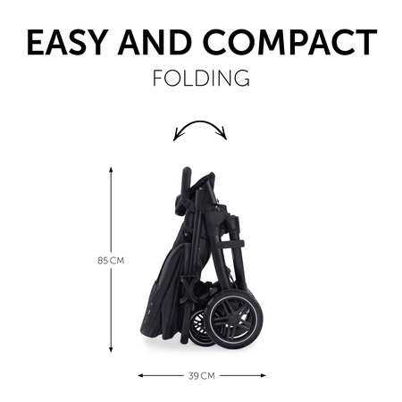 Easy transport thanks to compact folding