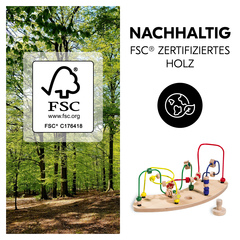 Spielaufsatz aus nachhaltigem Holz