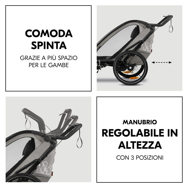 Bike N Walk Duo Light Grey