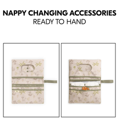 Clever pockets for mats and changing accessories