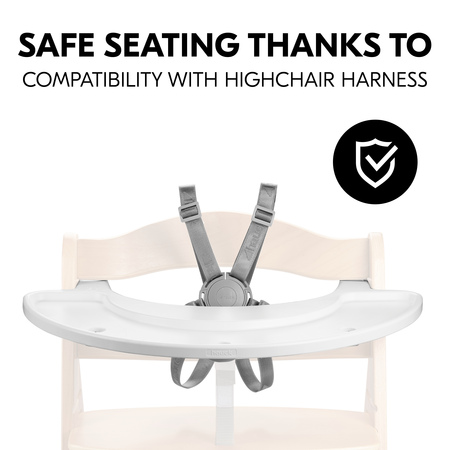 Safe seating thanks to compatibility with harness