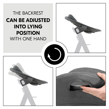 Adjustable backrest for maximum comfort