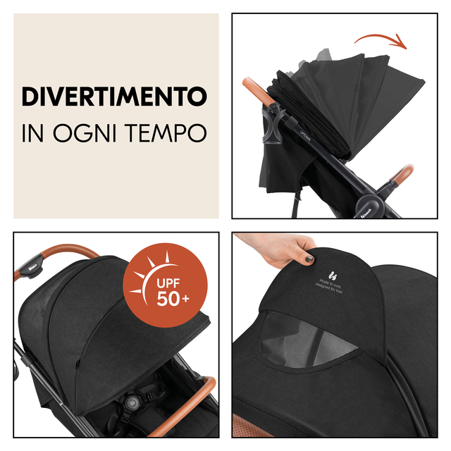 Uptown Black Melange Black