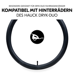 Kompatibel mit Hinterrädern des hauck Dryk Duo