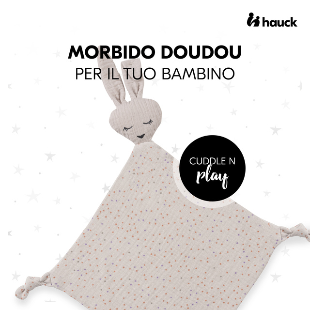 Cuddle N Play Rabbit Beige Dots
