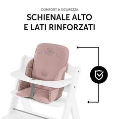Sicuro grazie a schienale alto e a lati stabili