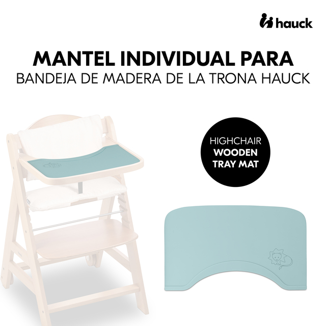 Highchair Wooden Tray Mat Lion Mint