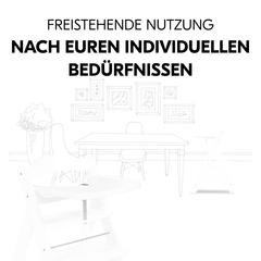 Ermöglicht freistehende Nutzung des Alpha+