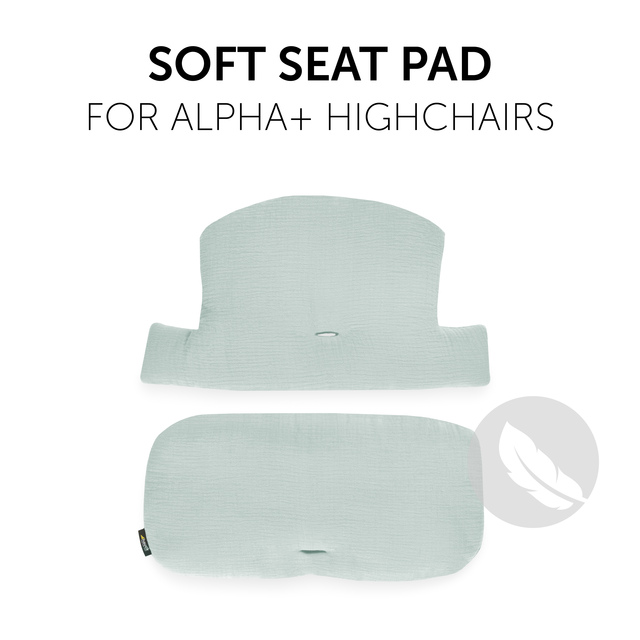 Highchair Pad Select  Muslin Mint