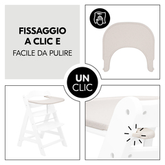 Fissaggio con un solo clic e facile da pulire