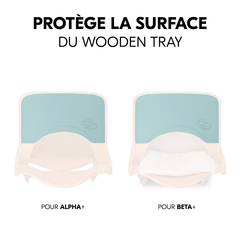 Protège le plateau de la chaise haute en bois