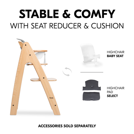 Stable & comfortable with seat reducers & cushions