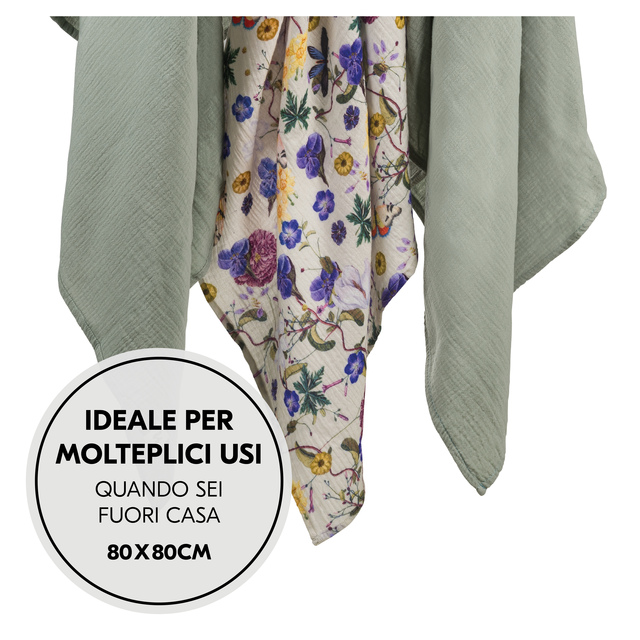 Cuddle N Clean 3Set Sage/Beige Floral