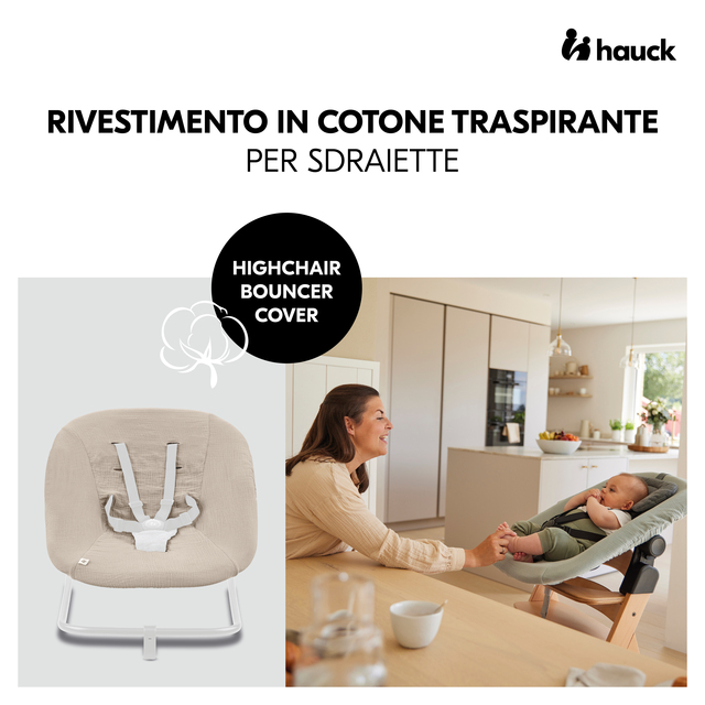 Highchair Bouncer Cover Beige