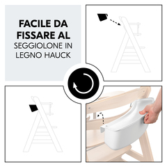 Da agganciare al seggiolone in legno hauck