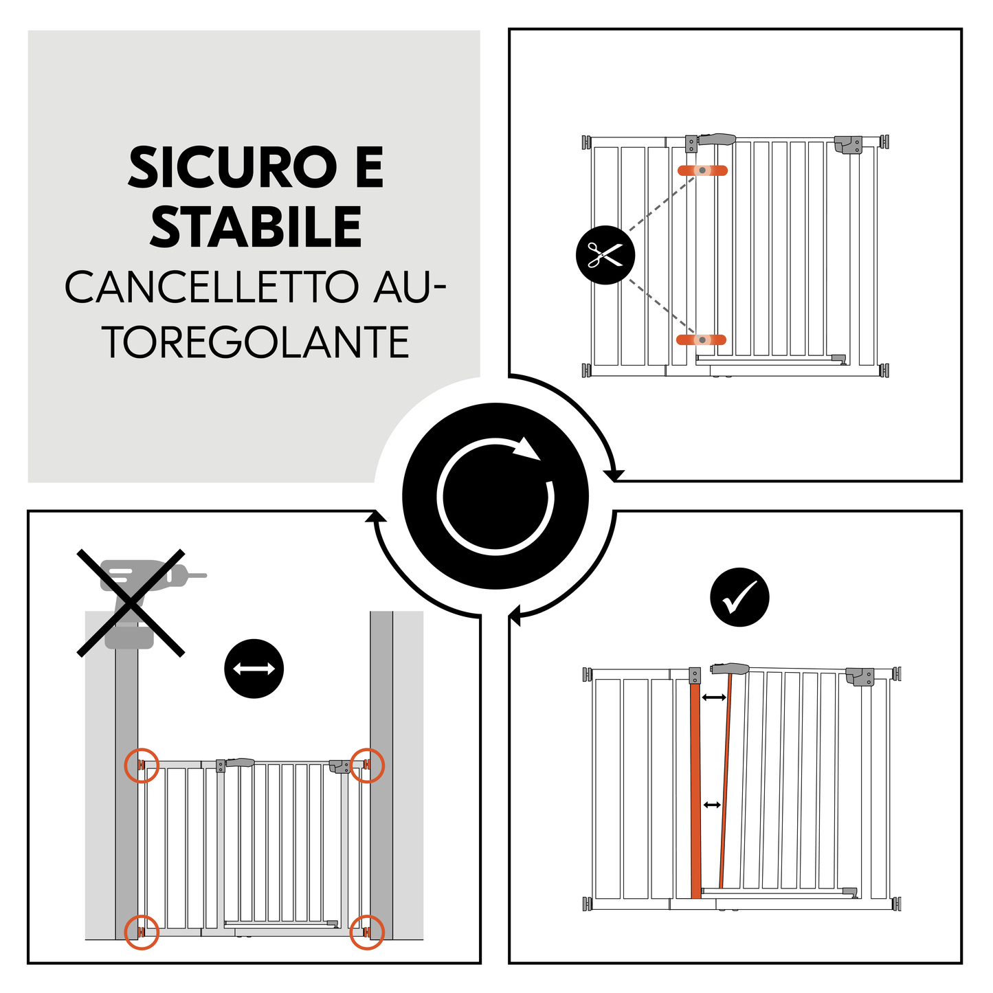 Clear Step Autoclose 2 Set +21 cm