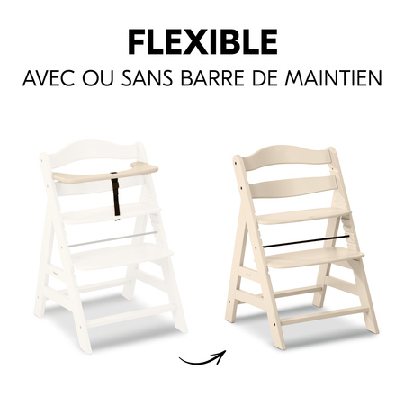 Utilisation flexible avec ou sans arceau avant