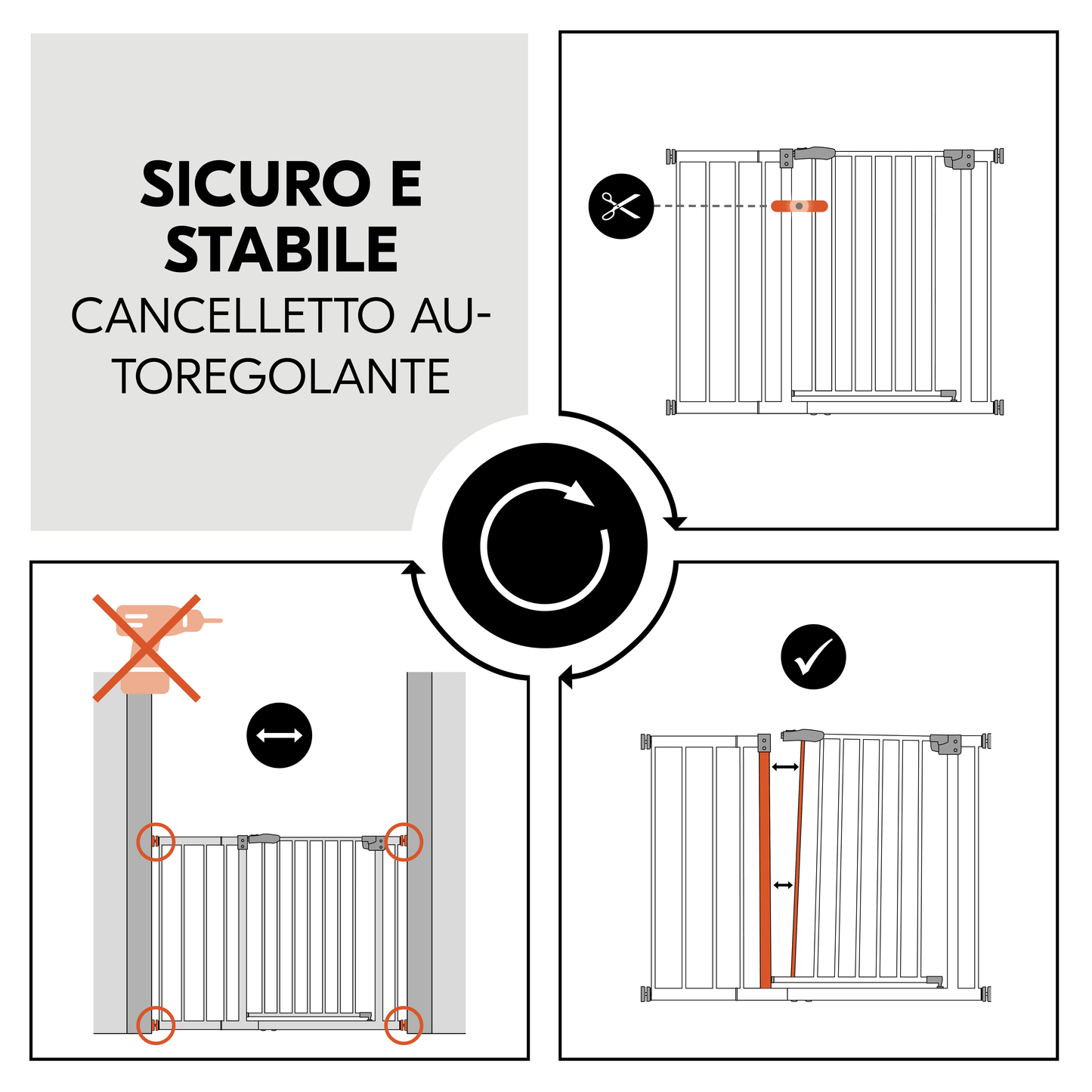 Clear Step Autoclose 2 Set +21 cm