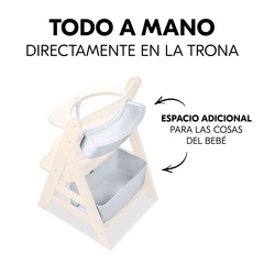 Todo a mano directamente en la trona