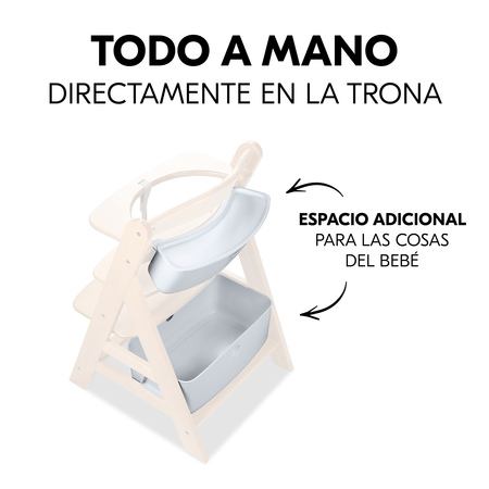 Todo a mano directamente en la trona