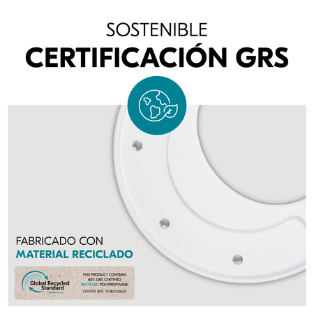 Material sostenible y con certificación GRS