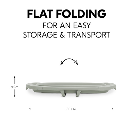 Flat folding for an easy storage and transport