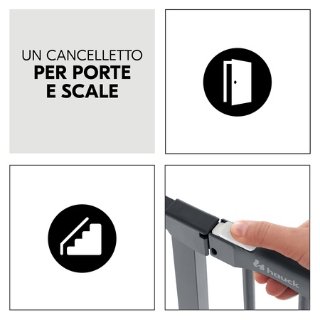 Cancelletto per porte e scale larghe 96-101 cm