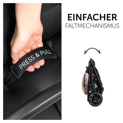 Mit einer Hand schnell und kompakt faltbar