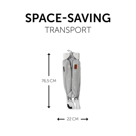 Compact size for space-saving transport