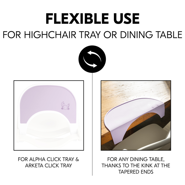 Highchair Tray Mat Crab Lavender